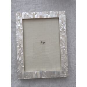 Tizo Mother of Pearl photo frame 5 X 7 inches Cream White